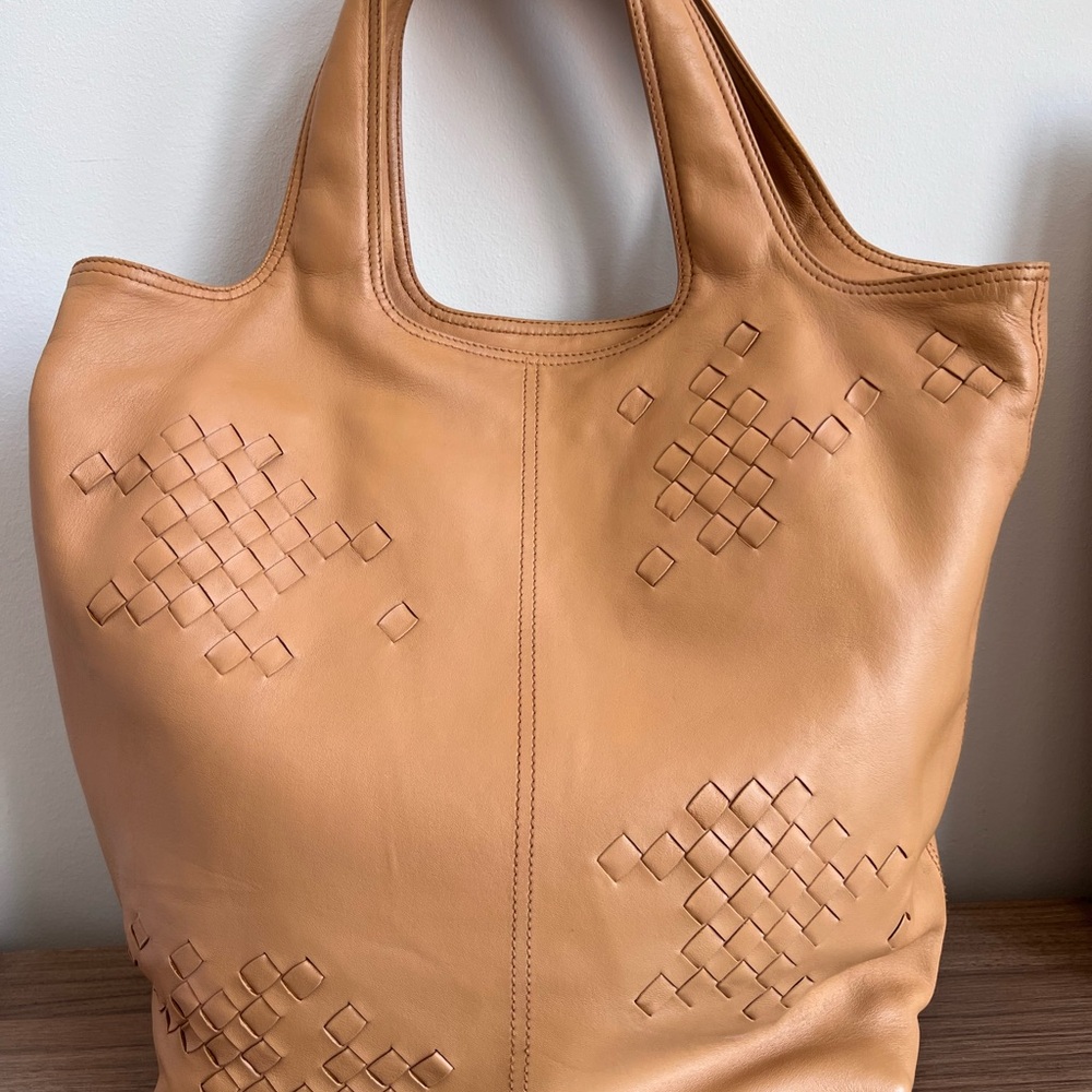 Bottega Veneta Tan Leather Tote Bag